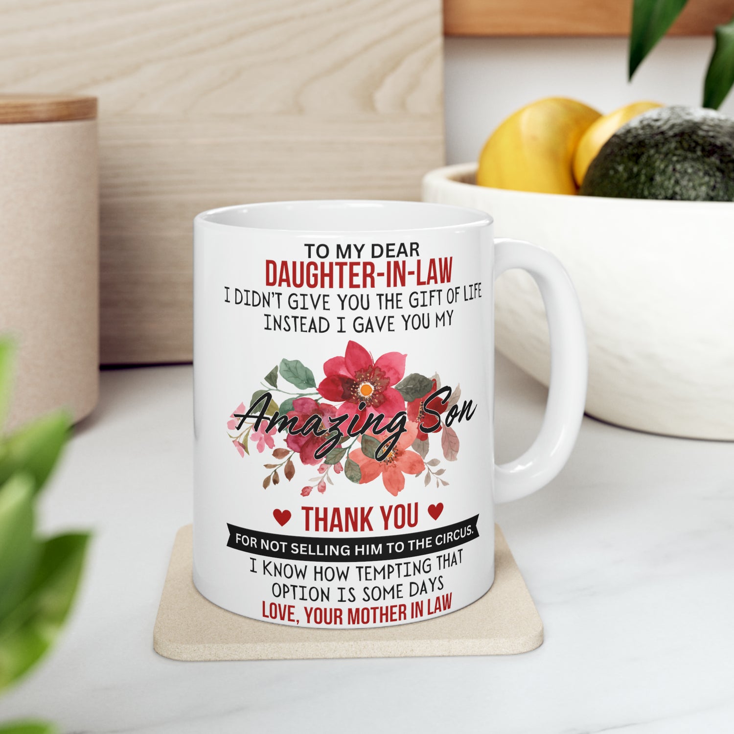 To My Daughter In Law | Ceramic Mug, 11oz