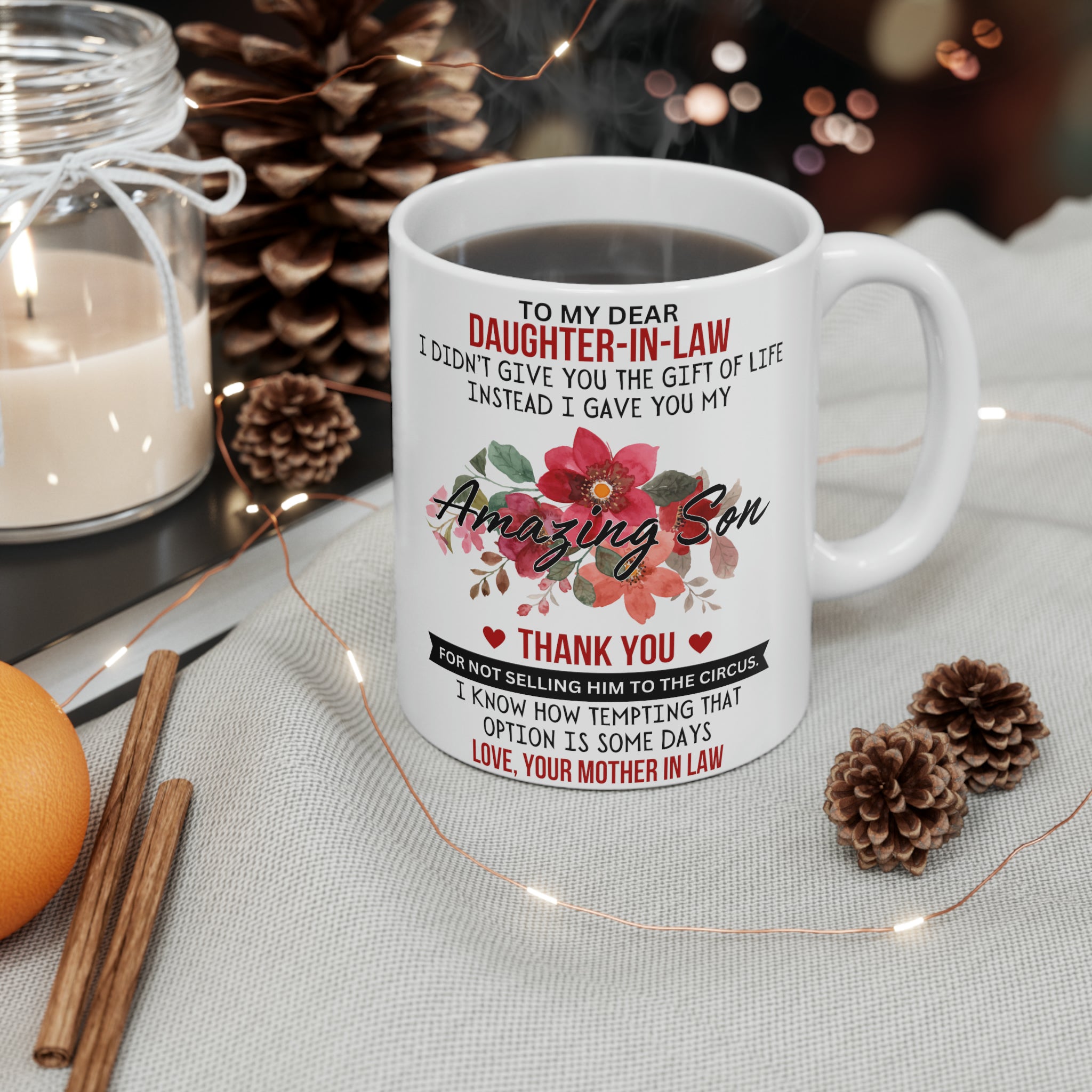 To My Daughter In Law | Ceramic Mug, 11oz