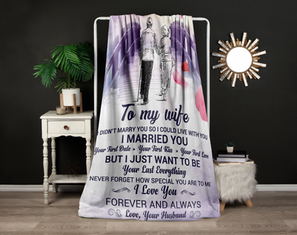 To My Wife | FLM Arctic Fleece Blanket 50x60