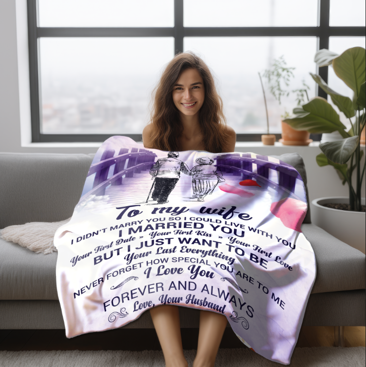 To My Wife | FLM Arctic Fleece Blanket 50x60