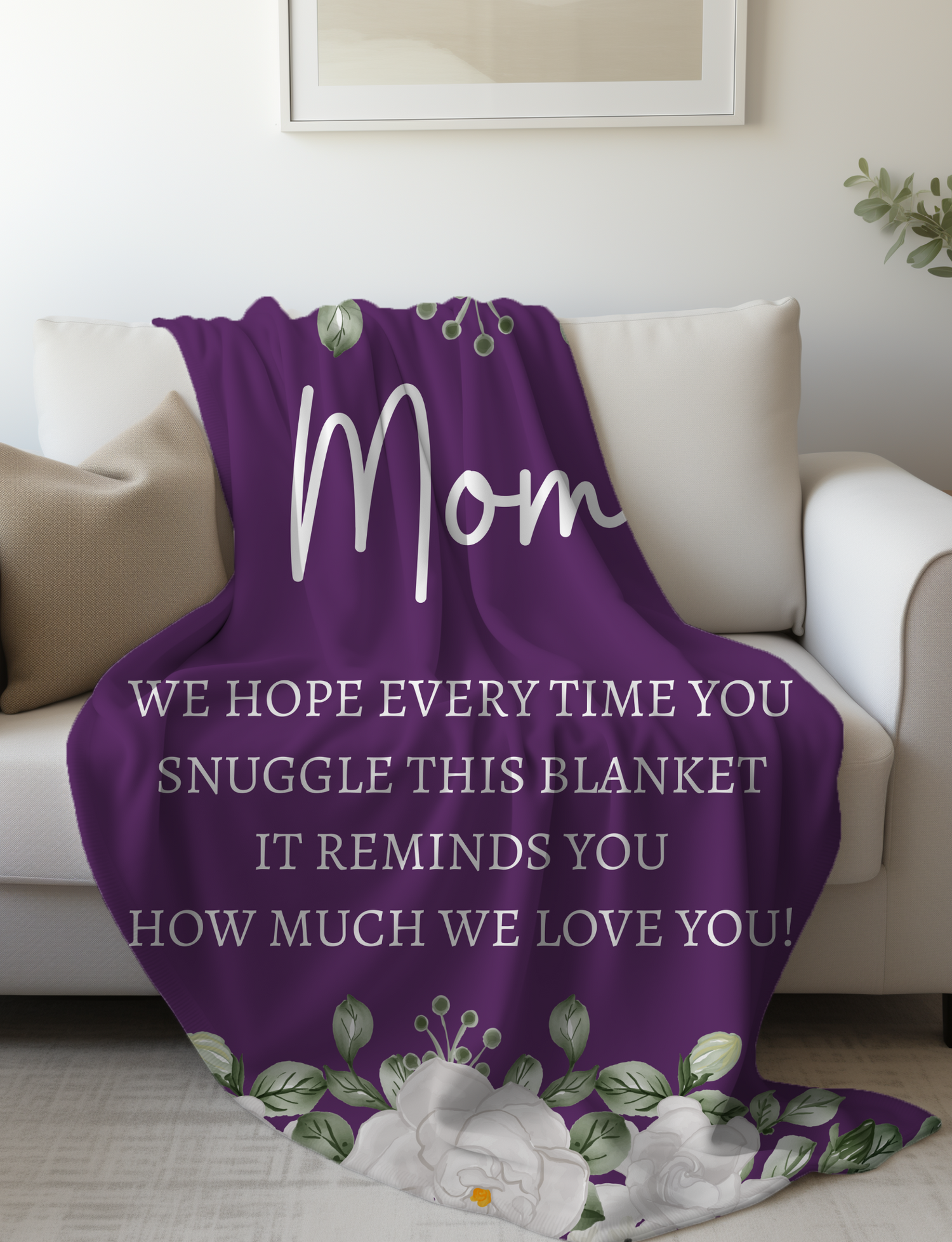 MOM FLOWER BLANKET| MOTHER&