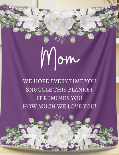 MOM FLOWER BLANKET| MOTHER&