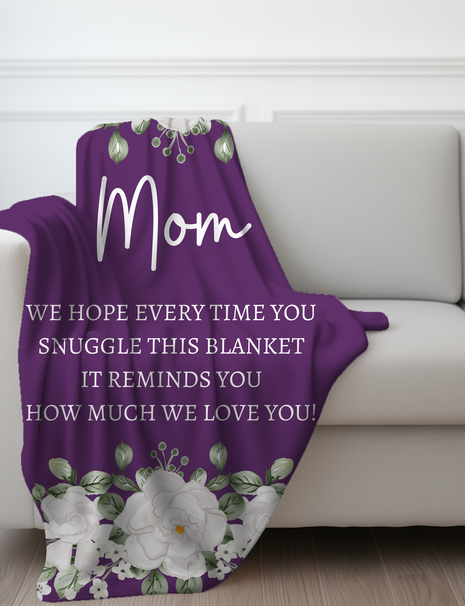 MOM FLOWER BLANKET| MOTHER&